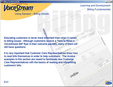 Billing Course Page